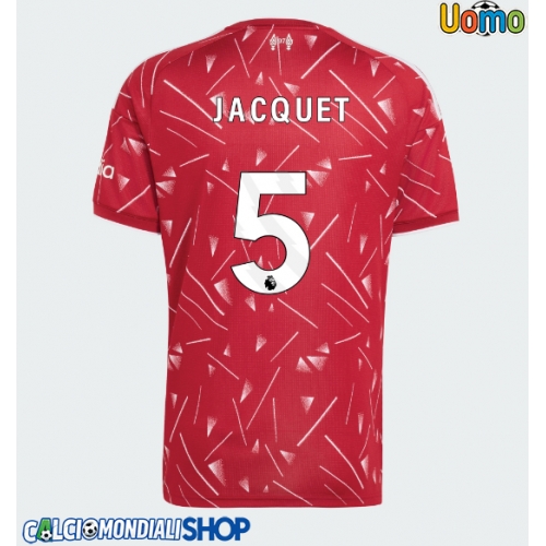 Maglie da calcio Liverpool Jeremy Jacquet #5 Prima Maglia 2026-27 Manica Corta